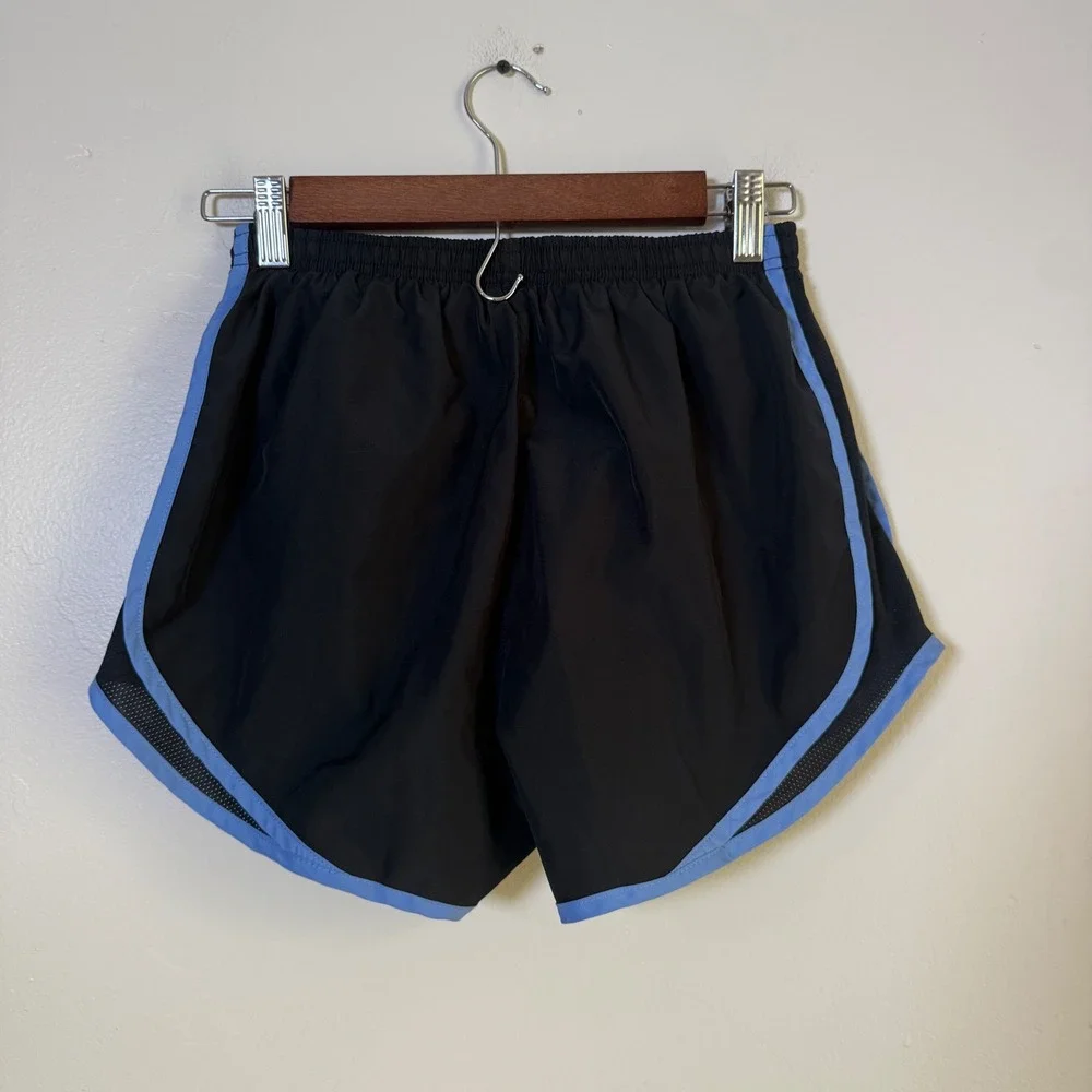 Nike Tempo Dri-FIT Mesh Trim Running Shorts Size Small Black Blue
